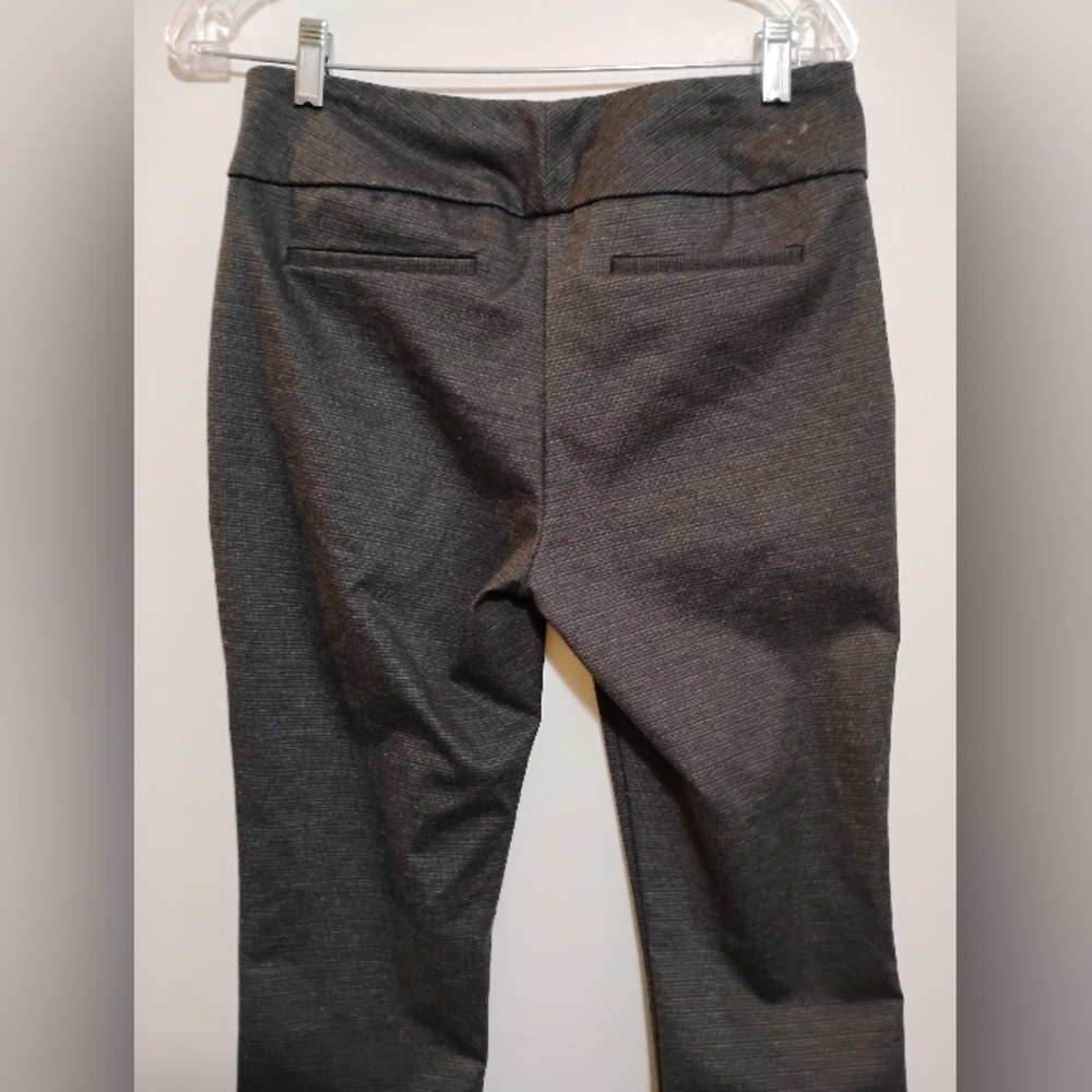 Dalia Charcoal Pants SlipOn Stretchy Dark Brown Polyester Rayon Spandex M - Picture 8 of 10